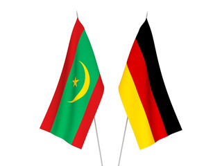 Germany and Islamic Republic of Mauritania flags