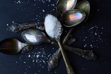 salt in spoons