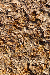 Sawdust board as an abstract