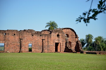 PARAGUAY ASUNCION- Jesús de Tavaranguesi found in the Department of Itapúa, Paraguay, is a religious mission still preserved founded by Jesuit missionaries during the colonization