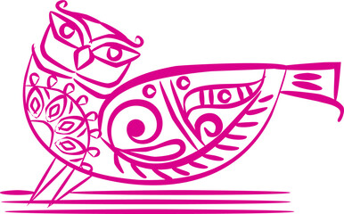 Indian Traditional and Cultural Alpona, Kolam, Rangoli, or Paisley, with a contemporary look. For textile/ fabric prints, phone case, greeting card. logo, calendar.