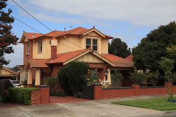 Fototapeta na wymiar Suburban house in Melbourne Victoria Australia