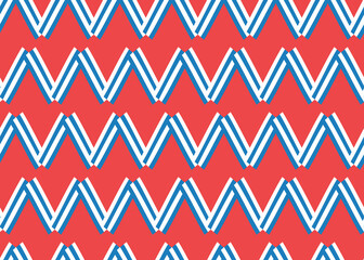 Vector texture background, seamless pattern. Hand drawn, red, blue, white colors.