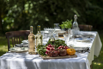 table jardins avec légumes