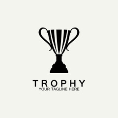 Trophy vector logo icon.champions  trophy logo icon for winner award logo template