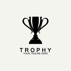 Trophy vector logo icon.champions  trophy logo icon for winner award logo template