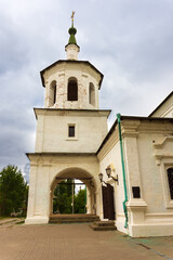 Fototapeta na wymiar Church of Peter and Paul in the village of Starocherkasskaya (Rostov region)