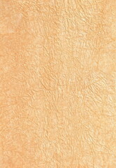 Crumpled paper - Textured golden yellow watercolor solid background for design, graphic, art, layouts, banners and templates