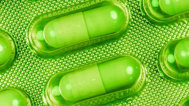 Zoom out de embalagem com medicamentos
