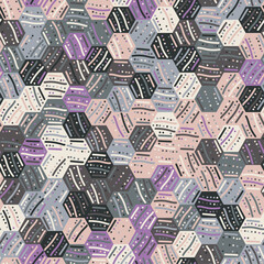 Fototapeta premium Seamless abstract trendy pattern for surface print. High quality illustration. Elegant unique luxurious unique design. Seamless repeat vector pattern swatch graphic motif.