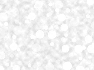 Fototapeta na wymiar Abstract bokeh background of white, in soft blurred style, design style, grey or silver backdrop, defocused style.