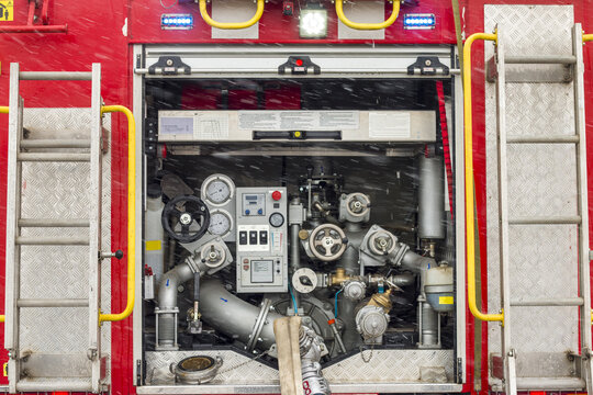 Fire Truck Equipment Inside Back Vehicle