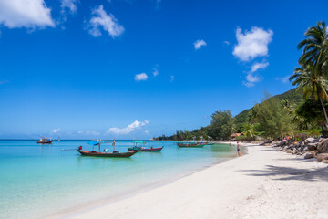 Chaloklum bay beautiful beach on Koh Phangan, Thailand