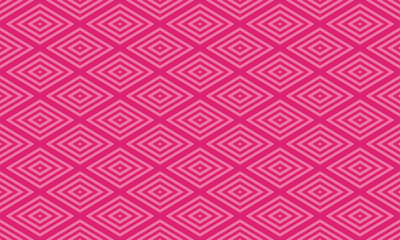 和柄素材　入子菱　シームレスパターン　背景素材　ピンク