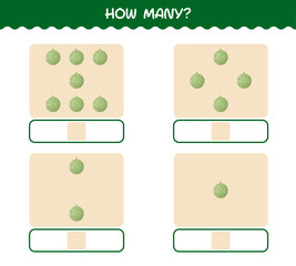 How many cartoon melon. Counting game. Educational game for pre shool years kids and toddlers