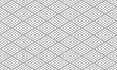 和柄素材　入子菱　シームレスパターン　背景素材　シルバー