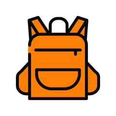Illustration Vector graphic of backpack icon