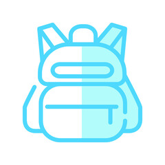 Illustration Vector graphic of backpack icon