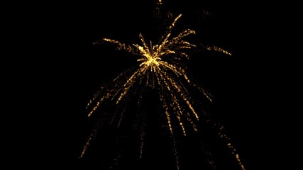 Fireworks beautiful illustration on plain black background