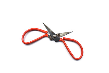 scissors on a white background