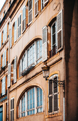 Obraz premium Antique building view in Old Town Metz, France