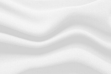 White cloth background abstract with soft wave. Abstract white waves. Wave from Curtain. White wave background with beautiful soft blur pattern natural.