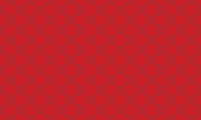 和柄素材　小菊文様　シームレスパターン　赤