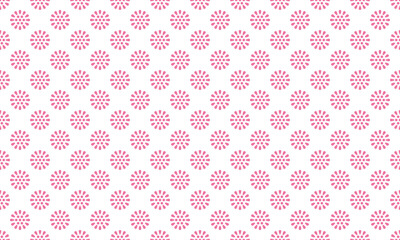 和柄素材　小菊文様　シームレスパターン　ピンク