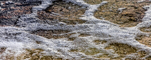 Foam on the water surface (Background, banner, Wallpaper, texture)