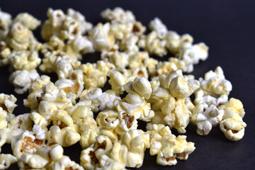 close up of popcorn