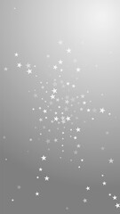 Random falling stars Christmas background. Subtle