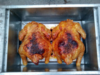 BAKED WHOLE CHICKEN IN A CHINESE BOX