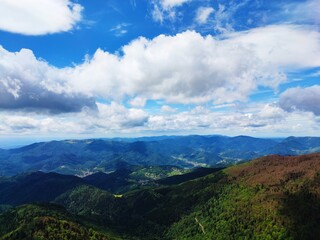 Vue du grand Ballon, Alsace