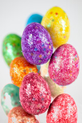 Easter background and postcard.