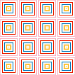 Abstract checkered geometric seamless pattern. Striped square mosaic, tile background, wrapping paper.