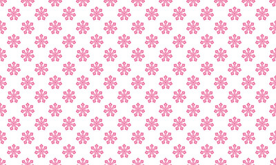 和柄素材　丁字文様　シームレスパターン　ピンク