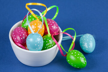 Easter background and postcard.