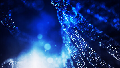 Bokeh abstract shiny light and glitter with de focused. Glitter sparkle light background. Creative bokeh white, blue, gold, red, glitter background.