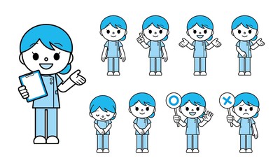 看護師 女性 セット