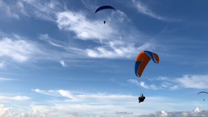 paraglider in the sky
