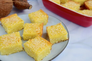 Gluten free sweet cassava coconut cake