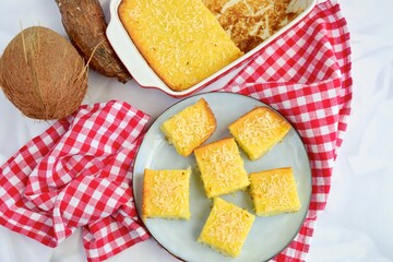 Gluten free sweet cassava coconut cake