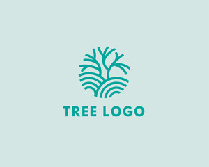 tree logo creative vintage logo
