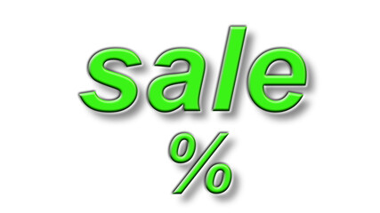 green sale discount percent symbol
