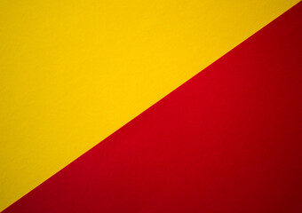 Diagonally divided red and yellow blank abstract background