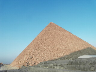 Fototapeta na wymiar Pyramide von Gizeh in Kairo Ägypten am Abend