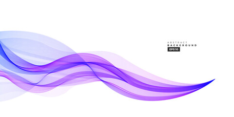 Wave vector element with abstract violet lines for website, banner and brochure, Curve flow motion illustration, Vector lines, Modern background design.