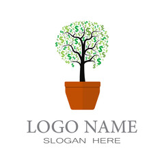 Obraz premium Tree Logo template vector icon design