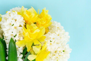 hyacinth and daffodils