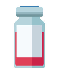 vaccine vial dose isolated icon